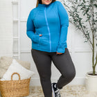 Staying Swift Activewear Jacket in Hawaiian Blue