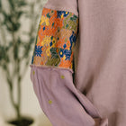 Subtle Breeze Floral Patchwork Pullover