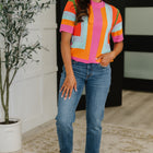 Sunset Stitch Knit Top