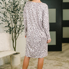 The Person You Are V-Neck Leopard Print Dress