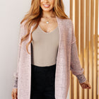 The Way It Was Cardigan in Mauve