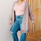 The Way It Was Cardigan in Mauve