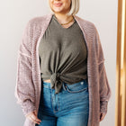 The Way It Was Cardigan in Mauve