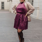 Tied In A Bow Velvet Dress