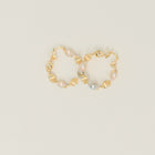 Twisted Sisters Plated Alloy Hoop Earrings