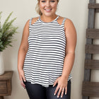 Two In One - Striped Tank