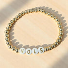 SC - Vols Gold Beaded Bracelet