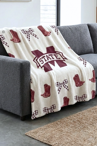 SC - ETA 6/8 - Mississippi State Luxury Blanket