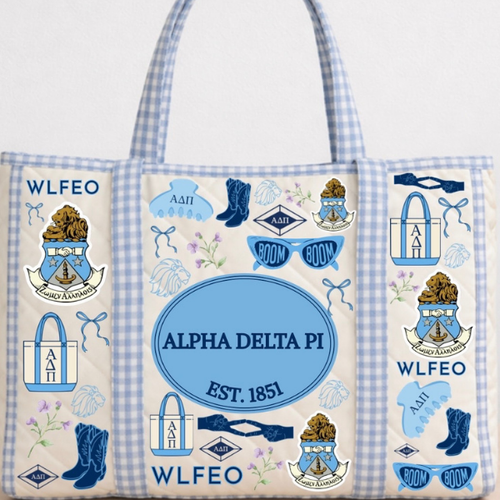SC - ETA 6/1 - Alpha Delta Pi Sorority Tote Bag