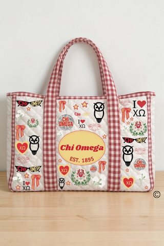 SC - ETA 6/1 - Chi Omega Sorority Tote Bag