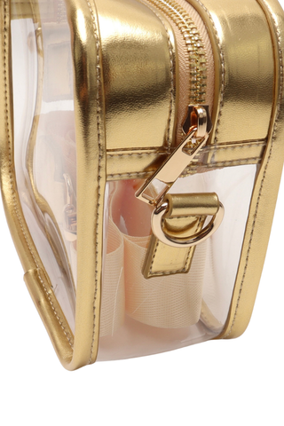 SC - ETA 6/24 - Geaux Tigers Gold Clear Crossbody Bag