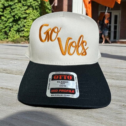 SC - Go Vols Natural/Black Embroidered Hat