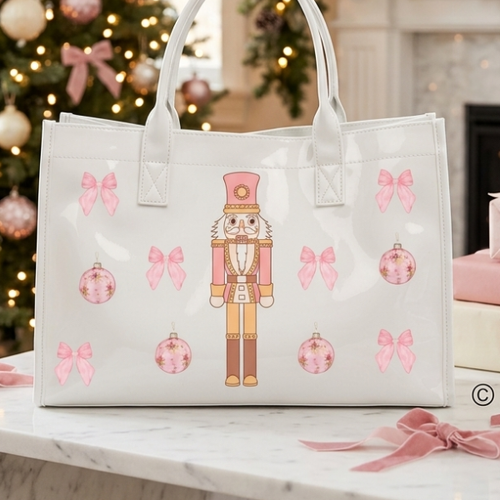 SC - ETA 9/30 - Plum Adorable Nutcracker Tote Bag