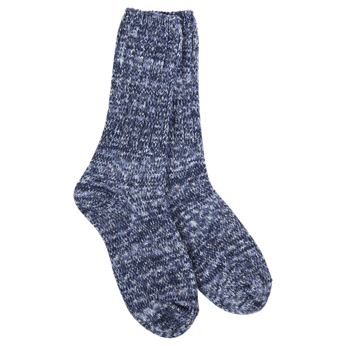World's Softest Socks - Ragg Crew Colorful in Denim