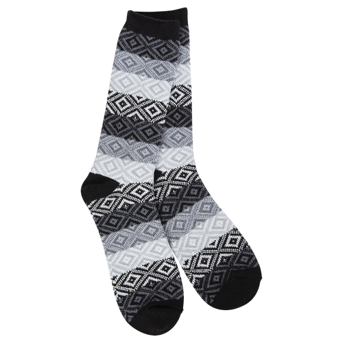 World's Softest Socks - Gem Crew in Black Multi
