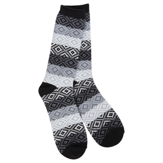 World's Softest Socks - Gem Crew in Black Multi