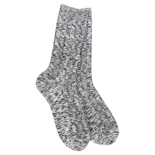 World's Softest Socks - Light Weight Cable Crew in Nightfall Multi