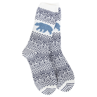 World's Softest Socks - Blue Nature Walk Crew