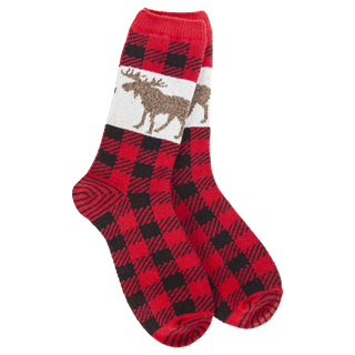 World's Softest Socks - Red Nature Walk Crew