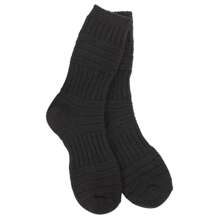 World's Softest Socks - Patch Crew in Black