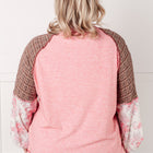 Walk for Miles Floral Color Block Top