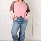 Walk for Miles Floral Color Block Top