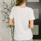 We Should Be Together V-Neck Textured Top