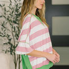 What's a Girl to Do Contrast Trim Relaxed Top