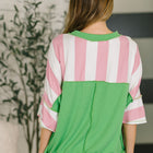What's a Girl to Do Contrast Trim Relaxed Top