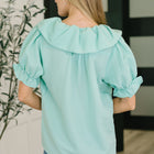 Wherever the Wind Blows Balloon Sleeve Blouse