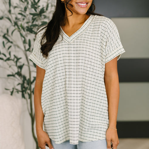 You Just Get It V-Neck Top