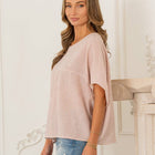 Plus Patchwork Striped Dolman Sleeve Top