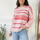 Sweet Talker Pink Stripe Sweater