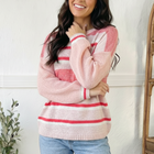 Sweet Talker Pink Stripe Sweater