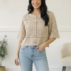 Honeycomb Crochet Cardigan