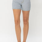 Judy Blue Full Size Color Block Denim Shorts
