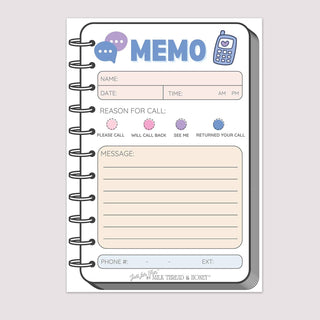 Pretend Play Phone Memo Notepad