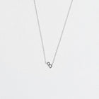 Initial Necklace Silver