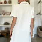Double Take Full Size Texture Short Sleeve Dress