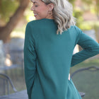 Subtly Striped Long Sleeve Top