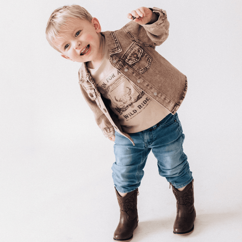 Brown Denim Jacket - Child