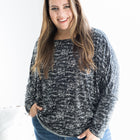 Salt & Pepper Long Sleeve Dolman