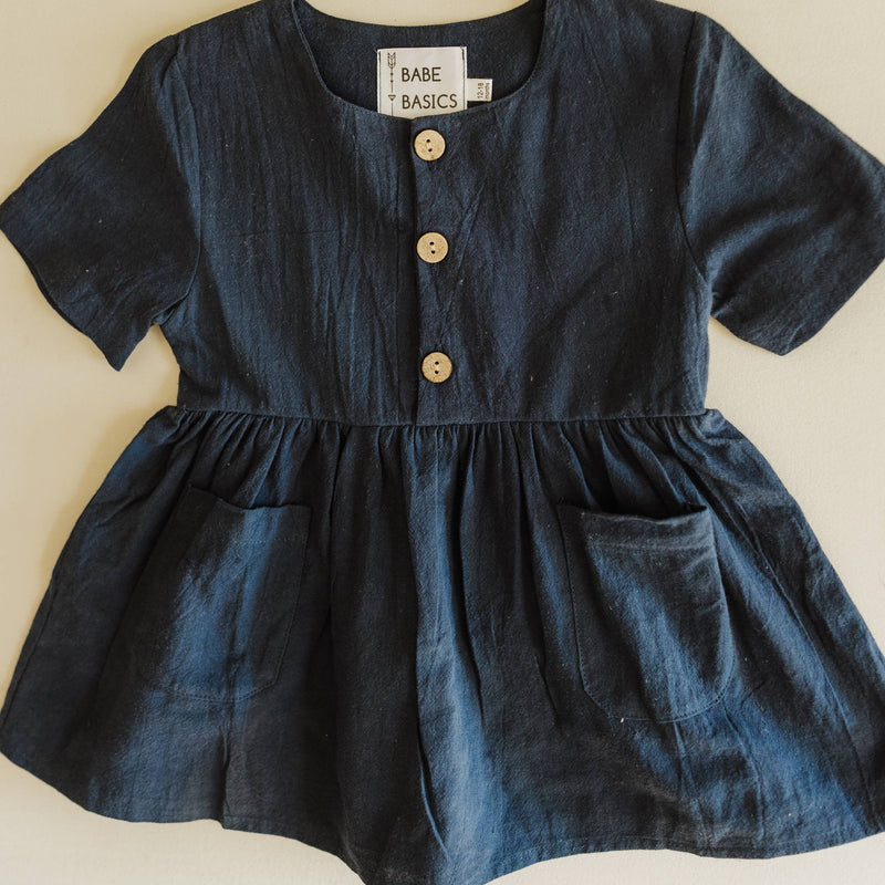 Linen Baby Dress