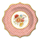 Autumn Bloom Die-Cut Luncheon Paper Plate