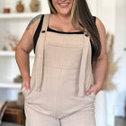 Double Take Full Size Texture Sleeveless Romper