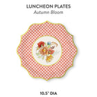 Autumn Bloom Die-Cut Luncheon Paper Plate