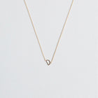 Initial Necklace In Gold