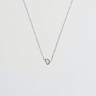 Initial Necklace Silver