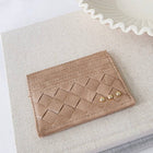 Mariah Woven Small Card Holder Wallet
