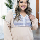 Digital Vibing Taupe Hoodie